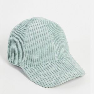 Baseball Cap in Sage Cord ASOS